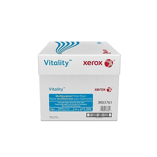Xerox Vitality 11" x 17" Multipurpose Paper, 20 lbs., 92 Brightness
