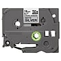 Brother P-touch TZe-S941 Laminated Extra Strength Label Maker Tape, 3/4" x 26-2/10', Black on Matte Silver (TZe-S941)~#|#~sp44341031_sc7