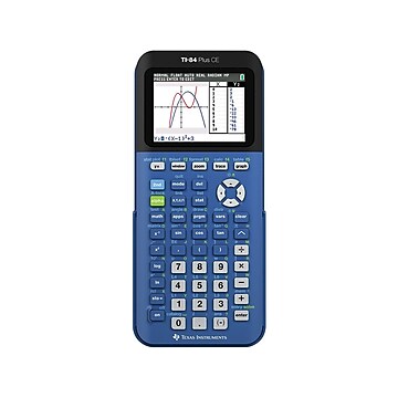 Texas Instruments Ti 84 Plus Ce 10 Digit Graphing Calculator Bionic Blue Staples