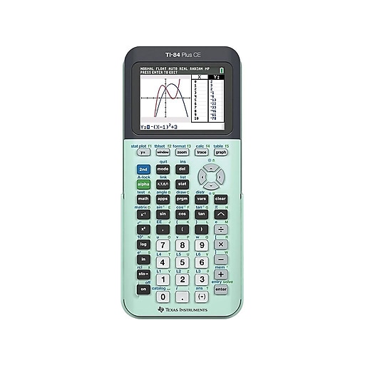 blik Teleurstelling Geven Texas Instruments TI-84 Plus CE 10-Digit Graphing Calculator, Mint | Staples