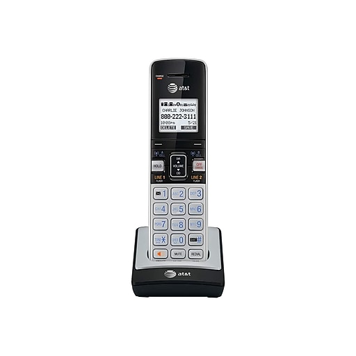 AT&T Cordless Telephone, Silver/Black (TL86003) Staples