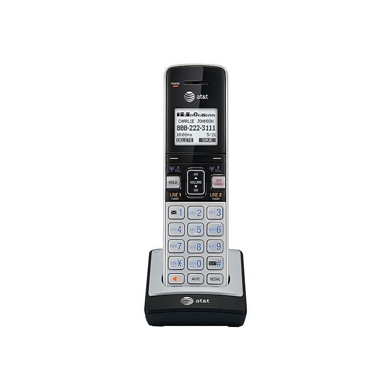 AT&T Cordless Telephone, Silver/Black (TL86003) image 1