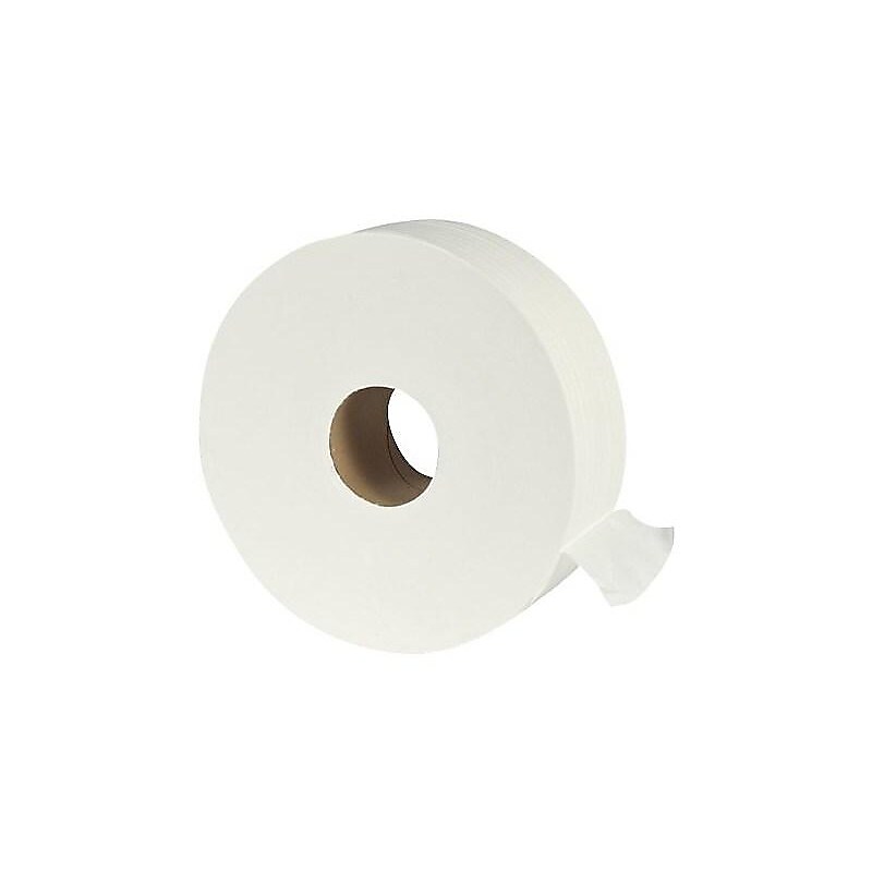 Sustainable Earth by Staples 2-Ply Jumbo Toilet Paper, White, 6 Rolls/Carton (SEB26578) image 1