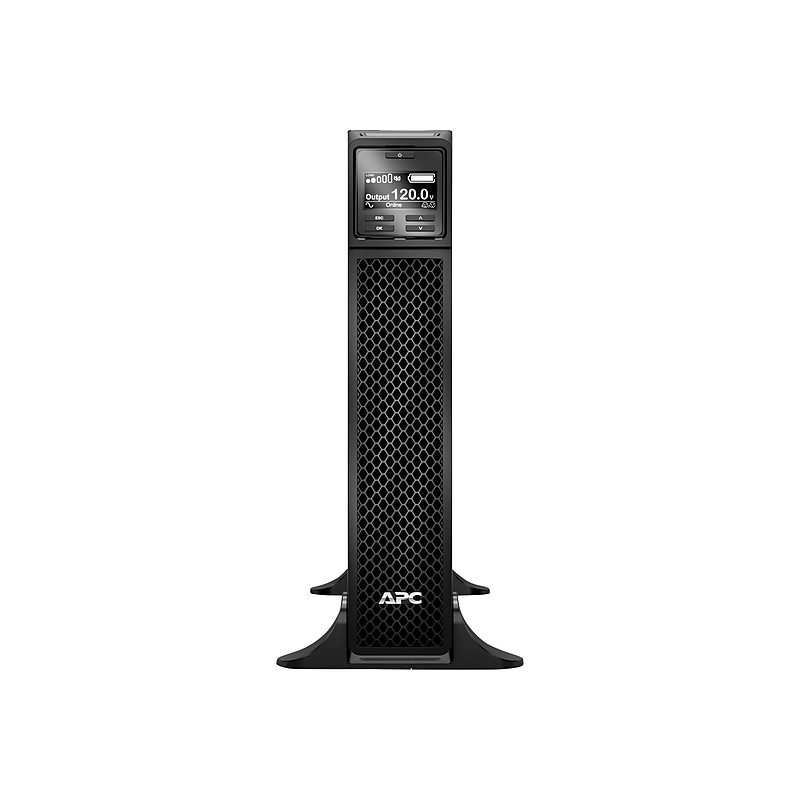 APC Smart-UPS SRT Rack/Tower Battery Backup & Surge Protector w/ USB, 7 Outlets (SRT2200XLA) image 1