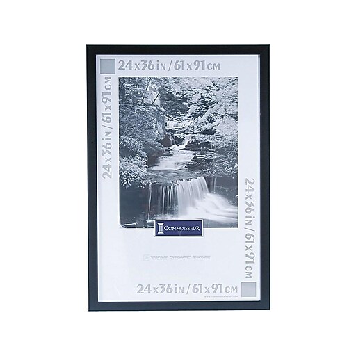 DAX Black Plastic Poster Frame, Plastic Window, 24 x 36 at Staples