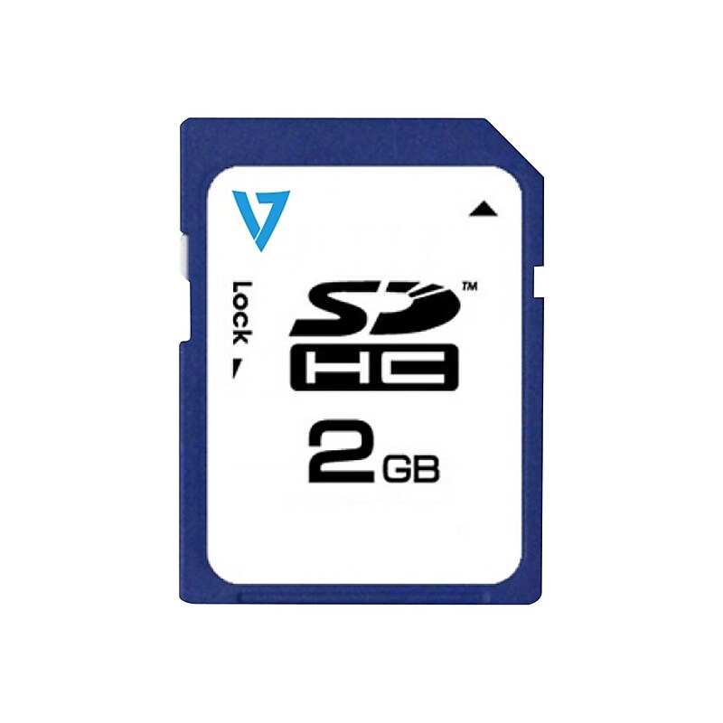 V7 2GB SD Memory Card (VASD2GR-1N) image 1
