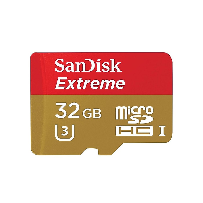SanDisk Extreme 32GB microSDHC Memory Card with Adapter, UHS-III