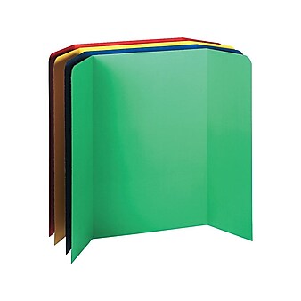 Pacon Corrugated Presentation Boards, 4' x 3', Assorted Colors, 4/Carton (37654)