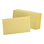 Oxford Ruled 3" x 5" Index Cards, Lined, Canary, 100/Pack (OXF 7321 CAN)~#|#~sp44341827_sc7