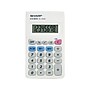Sharp Elsi Mate EL-233SB 8-Digit Pocket Calculator, White~#|#~sp44341843_sc7