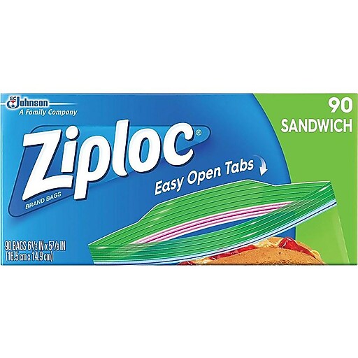 Ziploc Sandwich Bags, Clear Staples