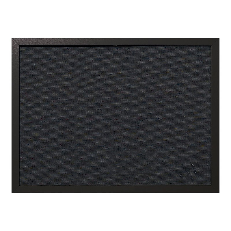 MasterVision Fabric Bulletin Board, Black Frame, 1.5' x 2' (FB0471168) image 1