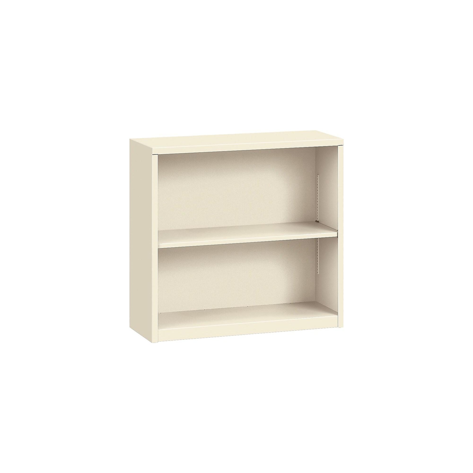 HON Brigade HS30ABC 2-Shelf Steel Bookcase, 29″H x 34.5″W x 12.64″D, Putty (S30ABCL) Simolary simolary.com