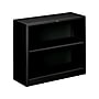 HON Brigade 2-Shelf 29"H Bookcase, Black Steel (HONS30ABCP)~#|#~sp44342212_sc7