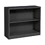 HON Brigade 2-Shelf 29"H Bookcase, Black Steel (HONS30ABCP)~#|#~sp44342213_sc7