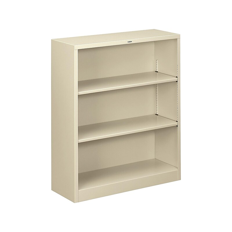 HON Brigade 3-Shelf 41"H Bookcase, Putty Steel(HS42ABCL) image 1