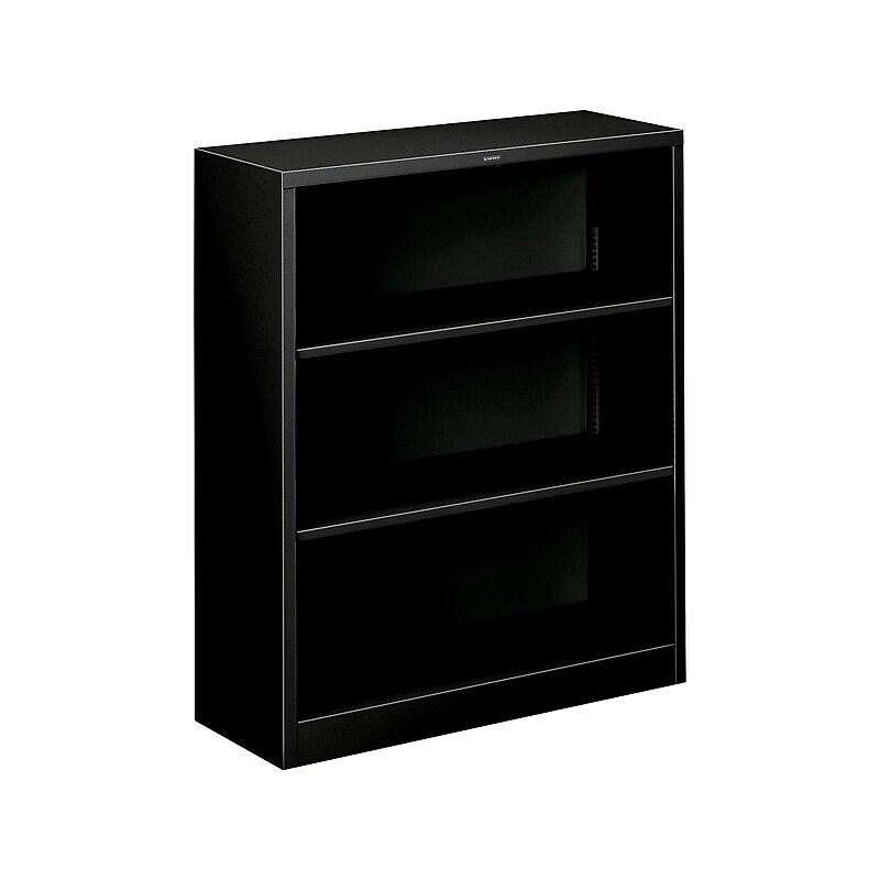 HON Brigade 3 Shelf 41"H Bookcase, Black Steel(HS42ABCP) image 1