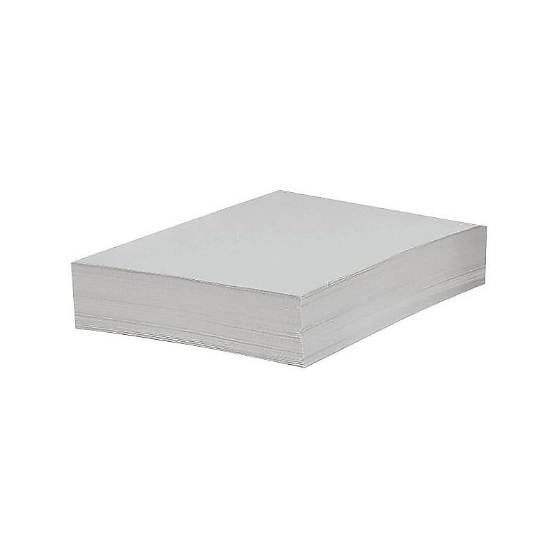 Domtar Lettermark Colors 67 lb. Coverstock Paper, 8.5" x 11", Bright White, 250 Sheets/Ream (82880/94338) image 1