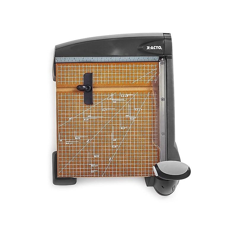 X-ACTO WoodLaser 12" Guillotine Trimmer, Black/Brown (26642) image 1