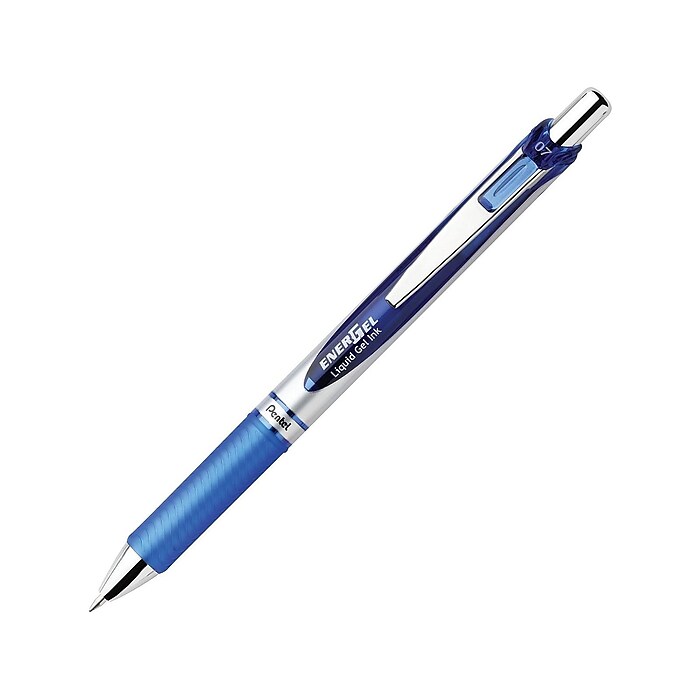 Pentel EnerGel RTX Retractable Gel Pens, Medium Point, Blue - Main Image