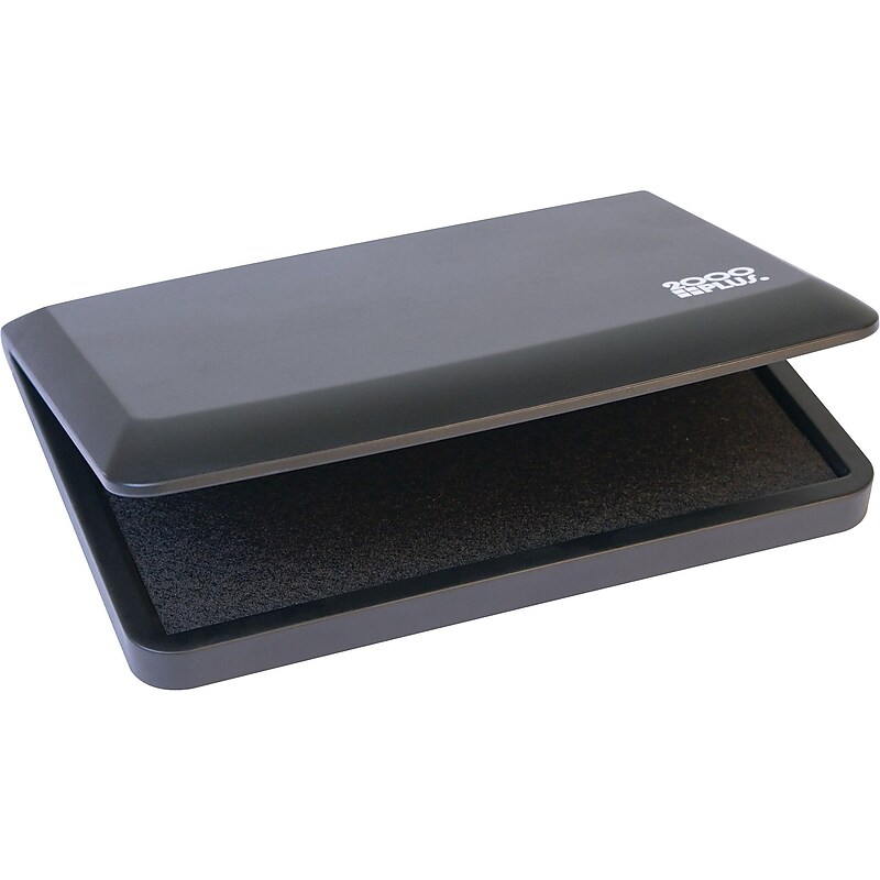 2000 Plus No.1 Stamp Pad, Black Ink (090406) image 1