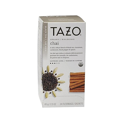 Starbucks® Tazo® Organic Chai Spice Tea, Regular, 24/Packets at Staples