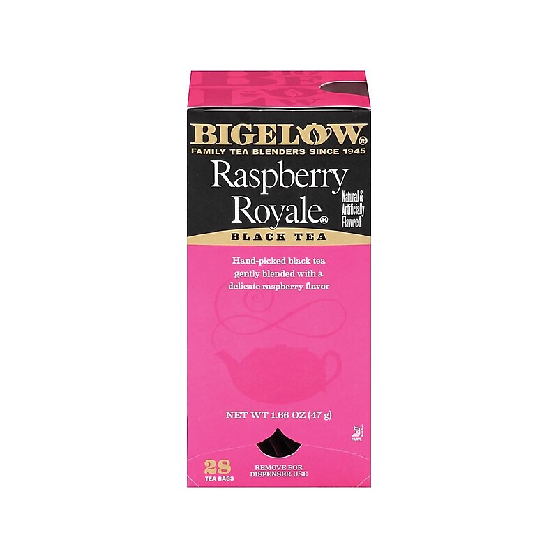 Bigelow Raspberry Royale Black Tea Bags, 28/Box (RCB003401) image 1