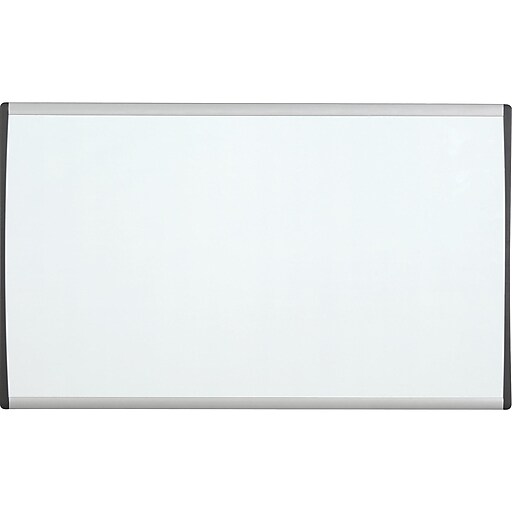 Quartet Arc Cubicle Painted Steel DryErase Whiteboard, Aluminum Frame