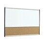 Quartet Arc Cubicle Cork & Dry Erase Whiteboard, Aluminum Frame, 2.5' x 1.5' (ARCCB3018)~#|#~sp44342659_sc7