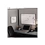 Quartet Arc Cubicle Painted Steel Dry-Erase Whiteboard, Aluminum Frame, 2' x 1' (ARC2414)~#|#~sp44342699_sc7
