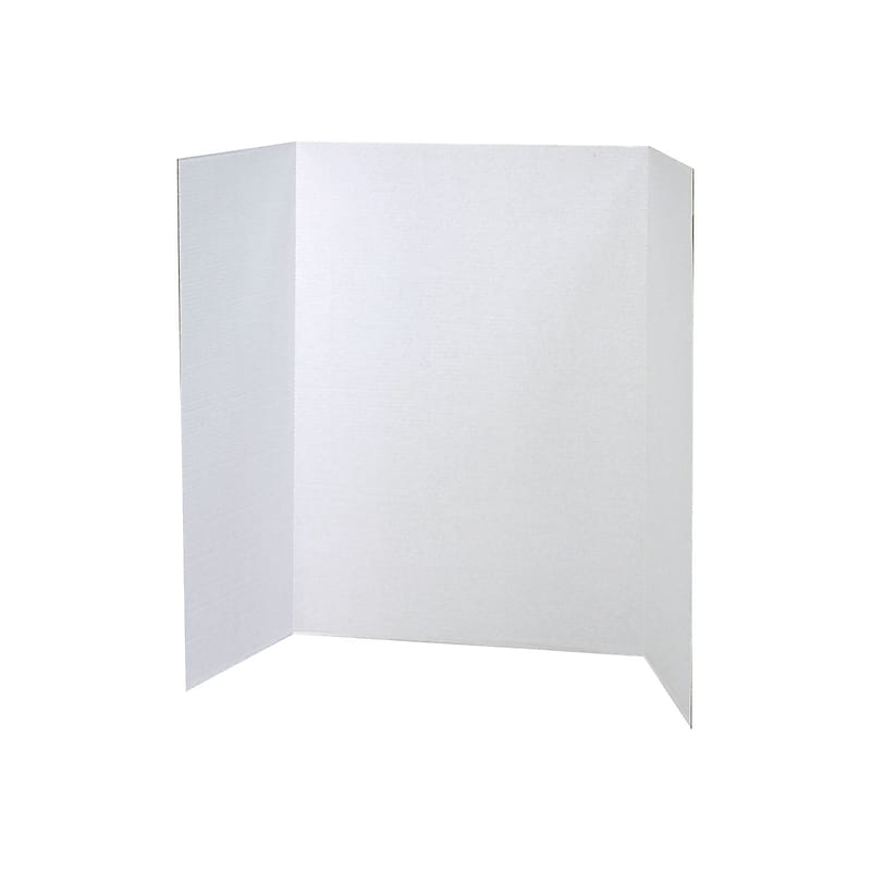 Pacon Cardboard Presentation Boards, 4' x 3', White/Kraft Natural, 4/Carton (37634) image 1