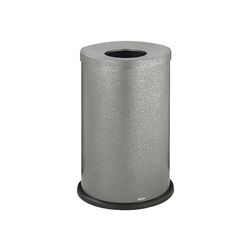 Safco Indoor Trash Can w/ no Lid, Black Speckle Steel, 35 Gal. (9677NC) image 1