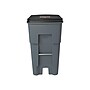 Rubbermaid BRUTE Rollout Plastic Outdoor Trash Can, 65 Gallon, Gray (FG9W2100GRAY)~#|#~sp44342835_sc7