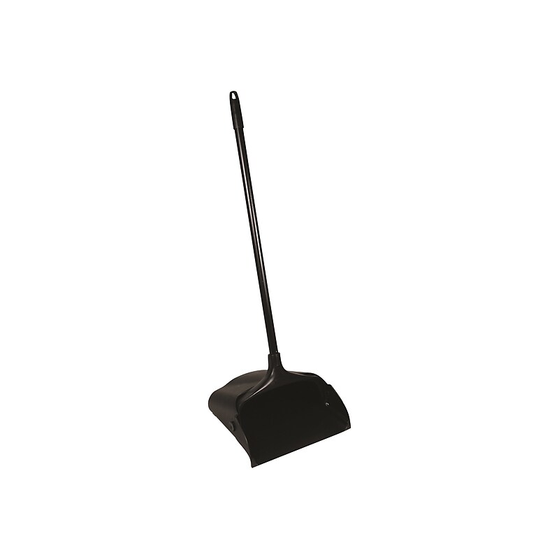 Rubbermaid Executive Lobby Pro 11.25" Plastic Upright Dustpan, Black (FG253100BLA) image 1