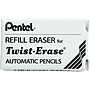 Pentel Twist-Erase Mechanical Pencil Eraser Refills, White, 3/Pack (E10)~#|#~sp44342921_sc7