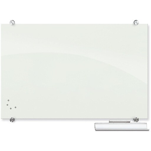 Best-Rite Visionary Glass Dry-Erase Whiteboard, 3' x 2' (83843
