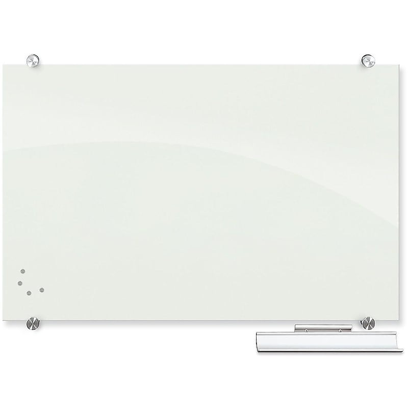 Best-Rite Visionary Glass Dry-Erase Whiteboard, 3' x 2' (83843) image 1