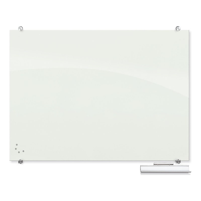 Best-Rite Visionary Glass Dry-Erase Whiteboard, 4' x 3' (83844) image 1