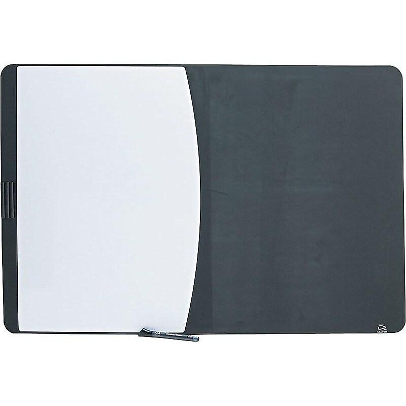 Quartet Designer Tack & Write Combination Dry-Erase Whiteboard, Plastic Frame, 3' x 2' (06545BK) image 1