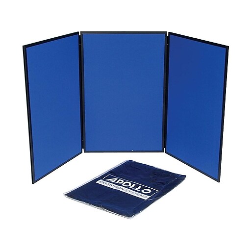 Quartet Show-It! Display, 6' x 3', Blue/Gray (SB93513Q) | Staples