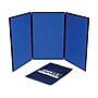 Quartet Show-It! Display, 6' x 3', Blue/Gray (SB93513Q)~#|#~sp44343206_sc7