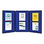 Quartet Show-It! Display, 6' x 3', Blue/Gray (SB93513Q)~#|#~sp44343207_sc7