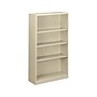 HON Brigade 4-Shelf Bookcase, 59"H x 34.5"W x 12.63"D, Putty Steel (S60ABCL)~#|#~sp44343214_sc7