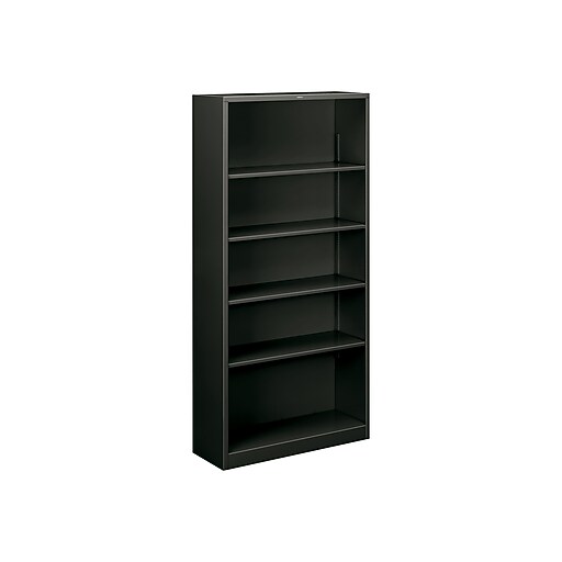 HON Brigade 5-Shelf 71"H Bookcase, Charcoal Steel(HS72ABCS) at Staples