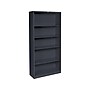 HON Brigade 71"H 5-Shelf Bookcase, Charcoal Metal (HS72ABCS)~#|#~sp44343223_sc7