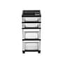 Iris 4 Drawers Storage Cart, Black/Clear (116827)~#|#~sp44343231_sc7