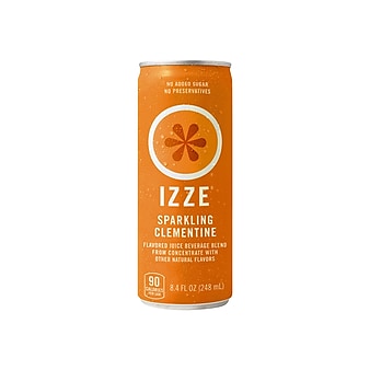 IZZE Clementine Juice, 8.4 oz., 24/Carton (IZZ11056)