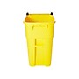Rubbermaid BRUTE Rollout Plastic Outdoor Trash Can, 50 Gallon, Yellow (FG9W2700YEL)~#|#~sp44343416_sc7