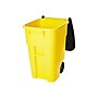 Rubbermaid BRUTE Rollout Plastic Outdoor Trash Can, 50 Gallon, Yellow (FG9W2700YEL)~#|#~sp44343420_sc7