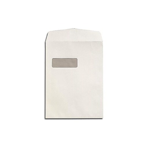 LUX 9 x 12 Open End Window Envelopes 250/Box, 28lb. Bright White (1590